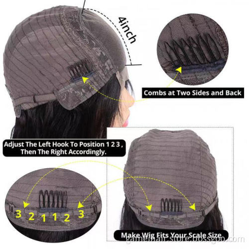 Cheap Raw Indian Virgin Human Hair Straight Hd Full Lace Frontal Bob Wigs Natural Human Hair Transparent Lace Front Wig Vendor